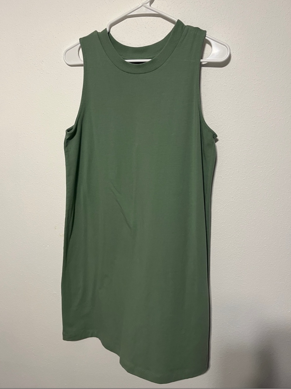 Classic Sleeveless Dress - Olive Green